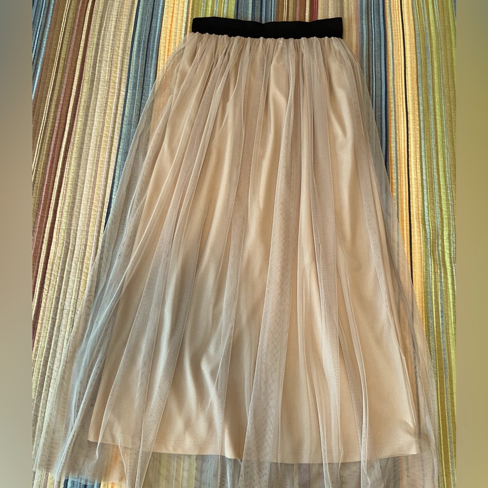 💥MoviNG sALe‼️ Lined Tulle w/Black Elastic Waistband Sz L